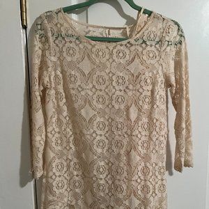 Freepeople lace Dress with slip